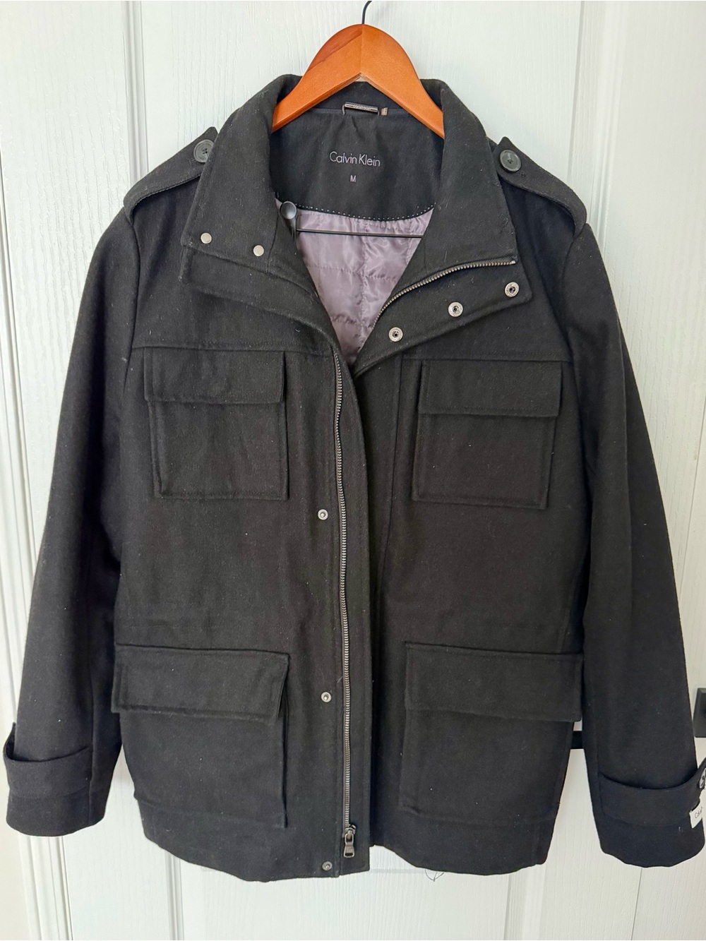 Calvin Klein Black Men’s Wool Blend Jacket